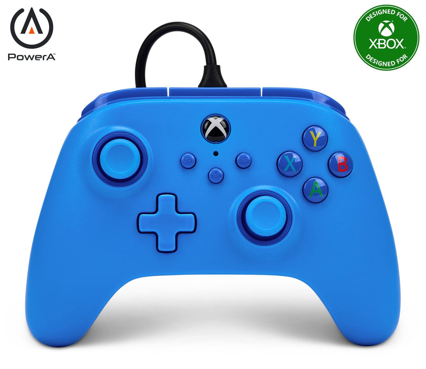 PowerA Wired Controller for Xbox Series X|S - Blue, gamepad, video game/gaming controller, works with Xbox One, Officially Licensed 🍁 All In One Marketplace Canada