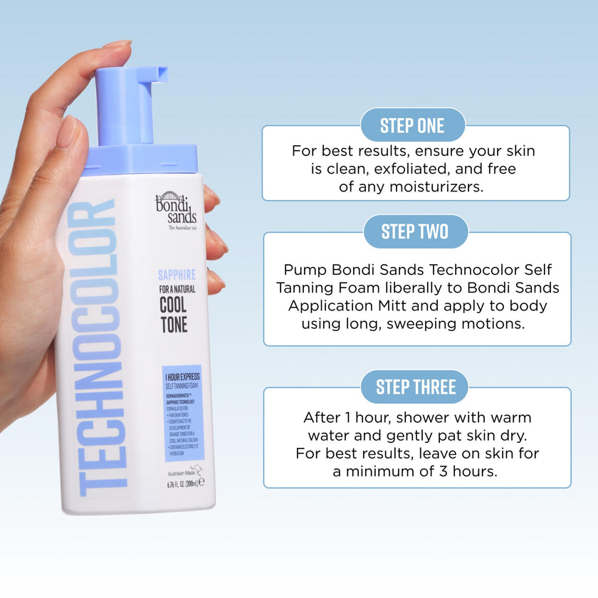 BONDI SANDS TECHNOCOLOR 1 HOUR EXPRESS SELF TANNING FOAM SAPPHIRE 200mL (CANADA) 🍁 All In One Marketplace Canada
