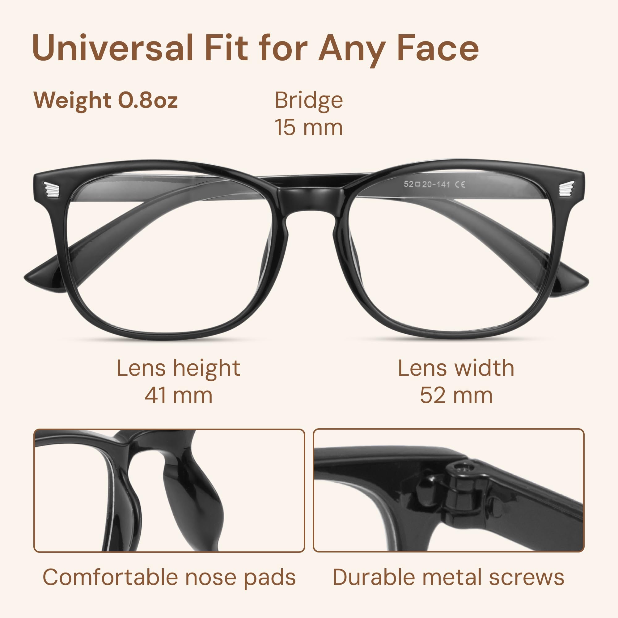 Gaoye Blue Light Blocking Glasses, Fashion Square Fake Nerd Eyewear Anti UV Ray Computer Gaming Eyeglasses Women/Men 🍁 All In One Marketplace Canada