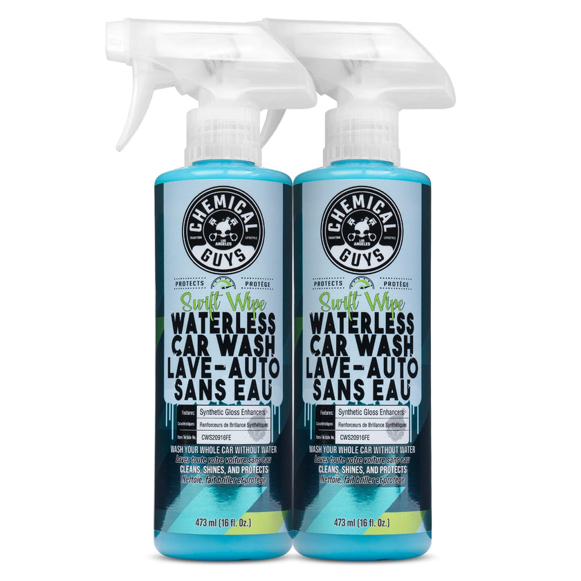 Chemical Guys Swift Wipe Sprayable Waterless Car Wash, Easily Clean - Just Spray & Wipe, Safe for Cars, Trucks, Motorcycles, RVs & More, 473 ml (2 Pack) 🍁 All In One Marketplace Canada
