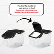 Starfrit LocknLock Pet Food Container with Wheels - 406oz/12L - Airtight - 4-Sided Locking Flip Top Lid 🍁 All In One Marketplace Canada