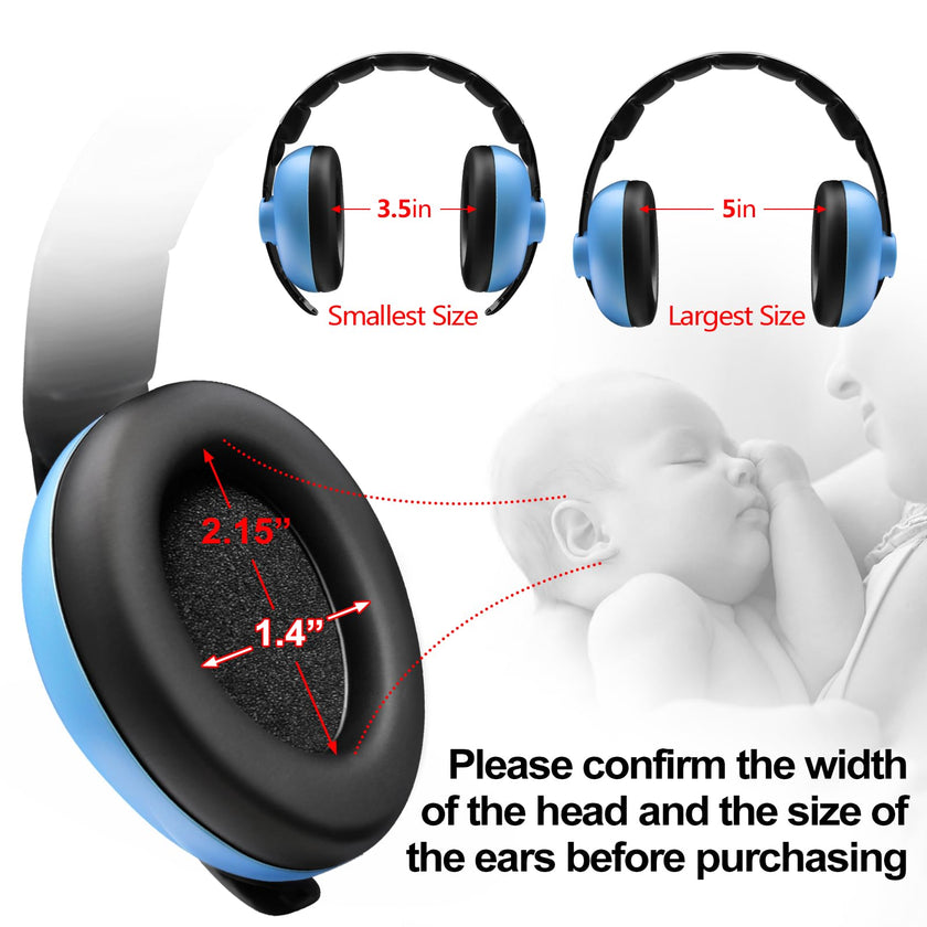 BBTKCARE Baby Ear Protection Noise Cancelling HeadPhones for Babies for 3 Months to 3 Years (Blue) 🍁 All In One Marketplace Canada