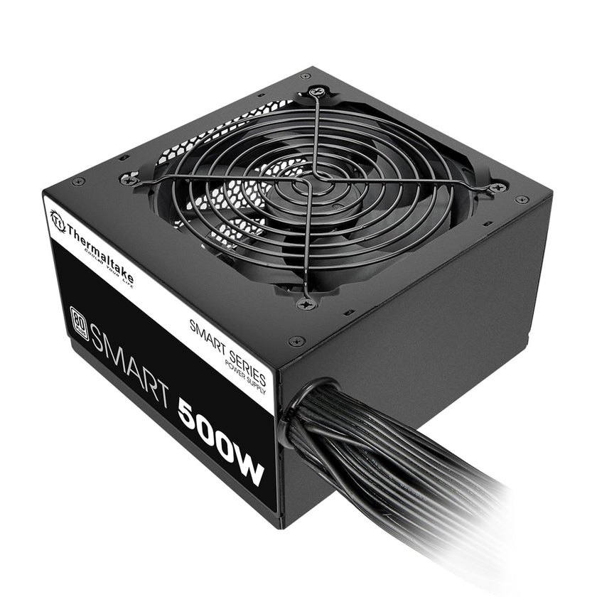 Thermaltake Smart 500W 80+ White Certified PSU, Continuous Power with 120mm Ultra Quiet Cooling Fan, ATX 12V V2.3/EPS 12V Active PFC Power Supply PS-SPD-0500NPCWUS-W 🍁 All In One Marketplace Canada