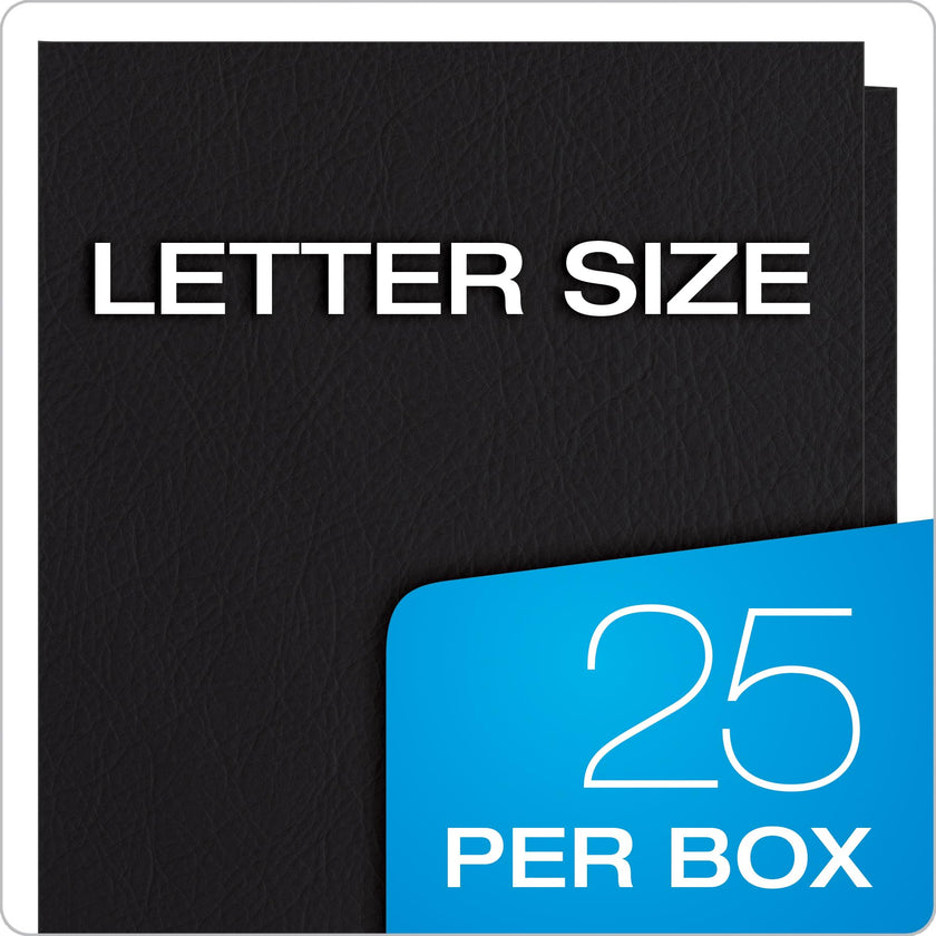 Oxford Twin Pocket Folders, Letter, Black, 25/Box 🍁 All In One Marketplace Canada