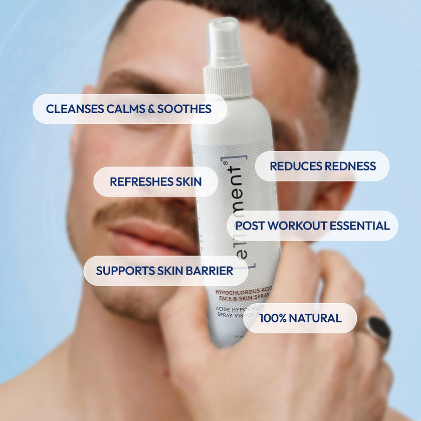 Hypochlorous Acid Spray – Acne Prone Skin – Dry Face – Eczema Prone Skin - Tattoo Aftercare – Piercing Aftercare – Saline Toner – Facial Cleanser – Eye Lash Cleanser - All Natural Face and Skin Spray – Safe for All Skin Types – Hypoallergenic – Cruelty Fr