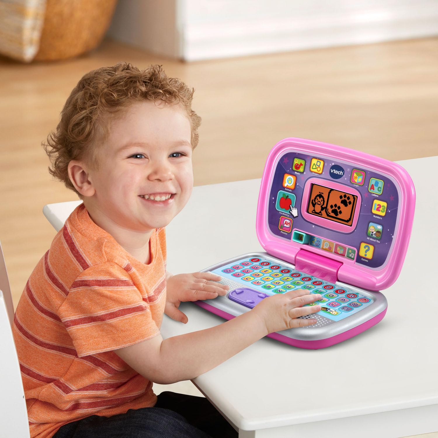 VTech Play Smart Preschool Laptop, Pink (English Version) 🍁 All In One Marketplace Canada
