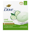 Dove Cool Moisture Beauty Bar Soap Cucumber Green Tea Scent, 106g, 12 Bars 🍁 All In One Marketplace Canada