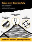 AUTOWN Cargo Net for Pickup Truck Bed - Stretchable 4'x4' to 7'x7', High Elastic Fine Mesh 1''x1'' with 8 Metal Carabiners - Ideal for ATV, SUV, UTV, Truck and Boat Use (Single Layer) 🍁 All In One Marketplace Canada