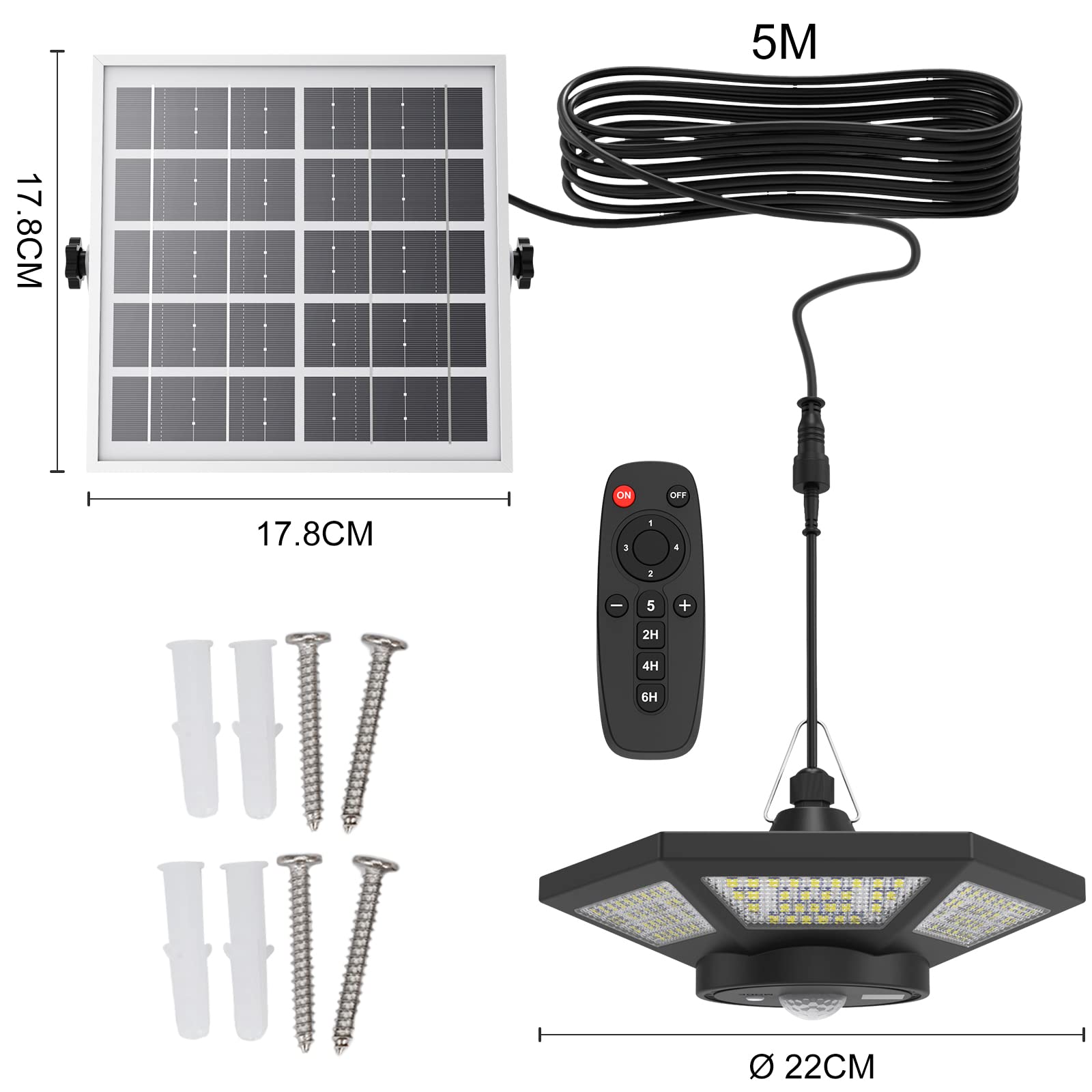 ICOFRU Solar Shed Lights Indoor Outdoor Motion Sensing 5 Lighting Modes 🍁 All In One Marketplace Canada