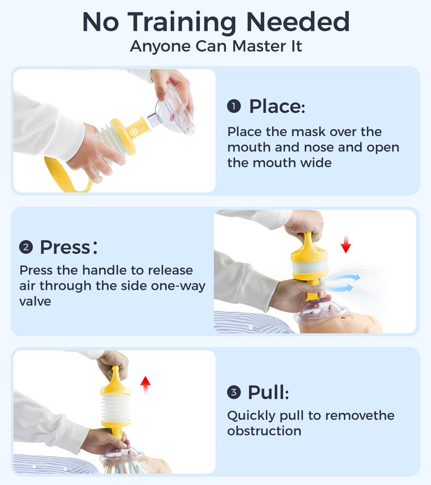 SFEIXE Choking Rescue Device, Portable Suction Rescue Device First Aid Kit for Kids and Adults, Portable Airway Suction Device | Anti Choking Device for Children and Adults Home Kit 🍁 All In One Marketplace Canada