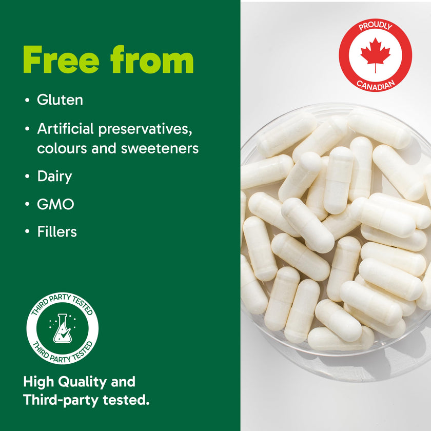 Organika Canadian-Made Liposomal Vitamin C 1000mg Daily- High Absorption for Superior Bioavailability, Immunity- 60vcaps 🍁 All In One Marketplace Canada