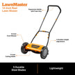 LawnMaster LMRM1401 Push Reel Lawn Mower 14-Inch 5-Blade 🍁 All In One Marketplace Canada