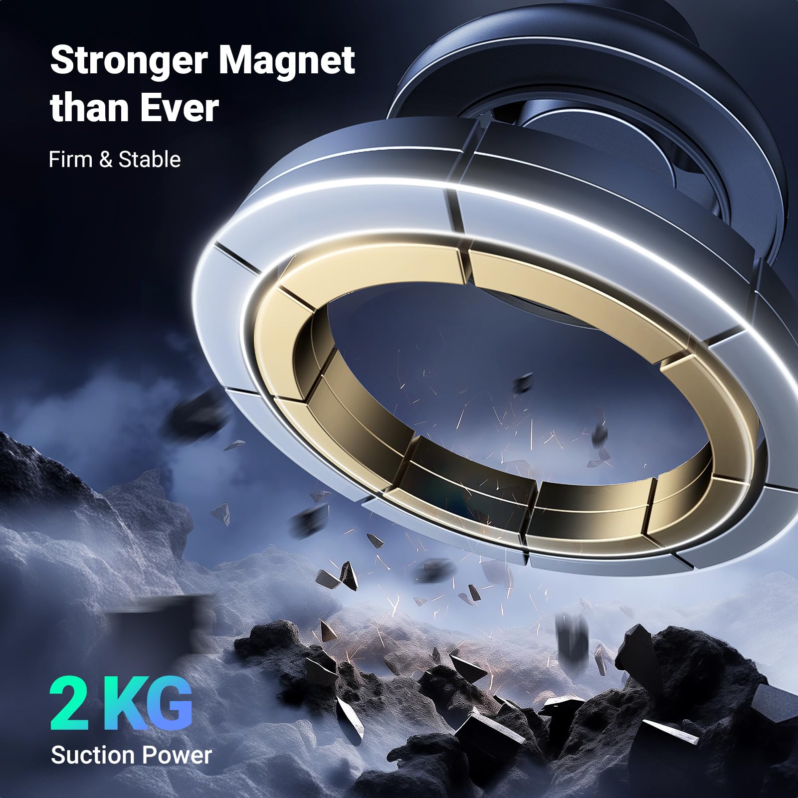 UGREEN Magsafe Phone Mount for Car, Not Blocking Air Vent, with 2 Metal Rings for All Phones Strengthen Magnetic Car Phone Holder Compatible with iPhone 17 16 15 Pro Max 14 13 12 Pro Mini MagSafe Case 🍁 All In One Marketplace Canada
