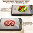 GUANCI Cutting Board for Kitchen Double Sided 304 Stainless Steel Chopping Board Food-Grade Stainless Steel and Wheat Straw PP Large Size 16”×11” Easy to Clean 🍁 All In One Marketplace Canada