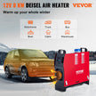 VEVOR Diesel Heater 12V Diesel Air Heater Muffler 8KW Diesel Air Heater with Remote Control & LCD Thermostat Monitor for Car Trucks Motor-Home Boat and Bus 🍁 All In One Marketplace Canada