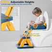 Rabb 1st Potty Training Seat, Upgrade Toddler Toilet Seat for Kids Boys Girls, 2 in 1 Potty Training Toilet for Kids, Splash Guard Anti-Slip Pad Step Stool(Blueyellow) 🍁 All In One Marketplace Canada