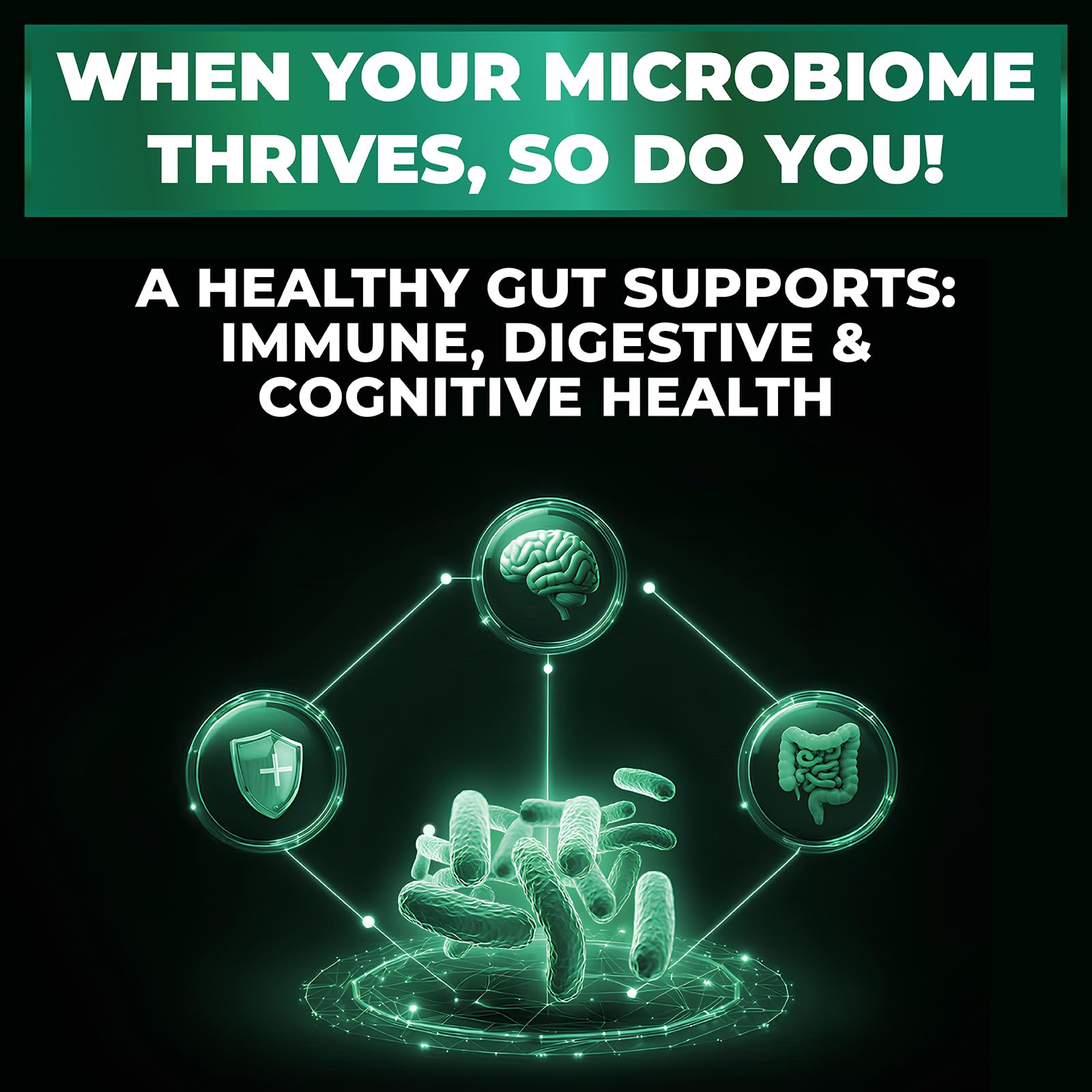 Probiotics Women & Men - 60 Billion CFU Probiotic + Prebiotics | Delayed Release Capsules Survive Stomach Acid for Max Potency | Digestive & Immune Support | Bloating & Gas Relief | Shelf Stable Lactobacillus Strains | Canadian Made, 3rd Party Tested