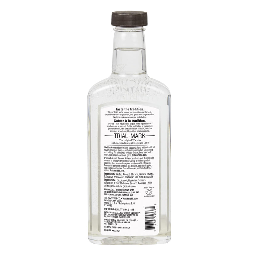 Watkins Coconut Extract with Other Natural Flavors, Non-GMO, Kosher, 325ml, 1 Count 🍁 All In One Marketplace Canada