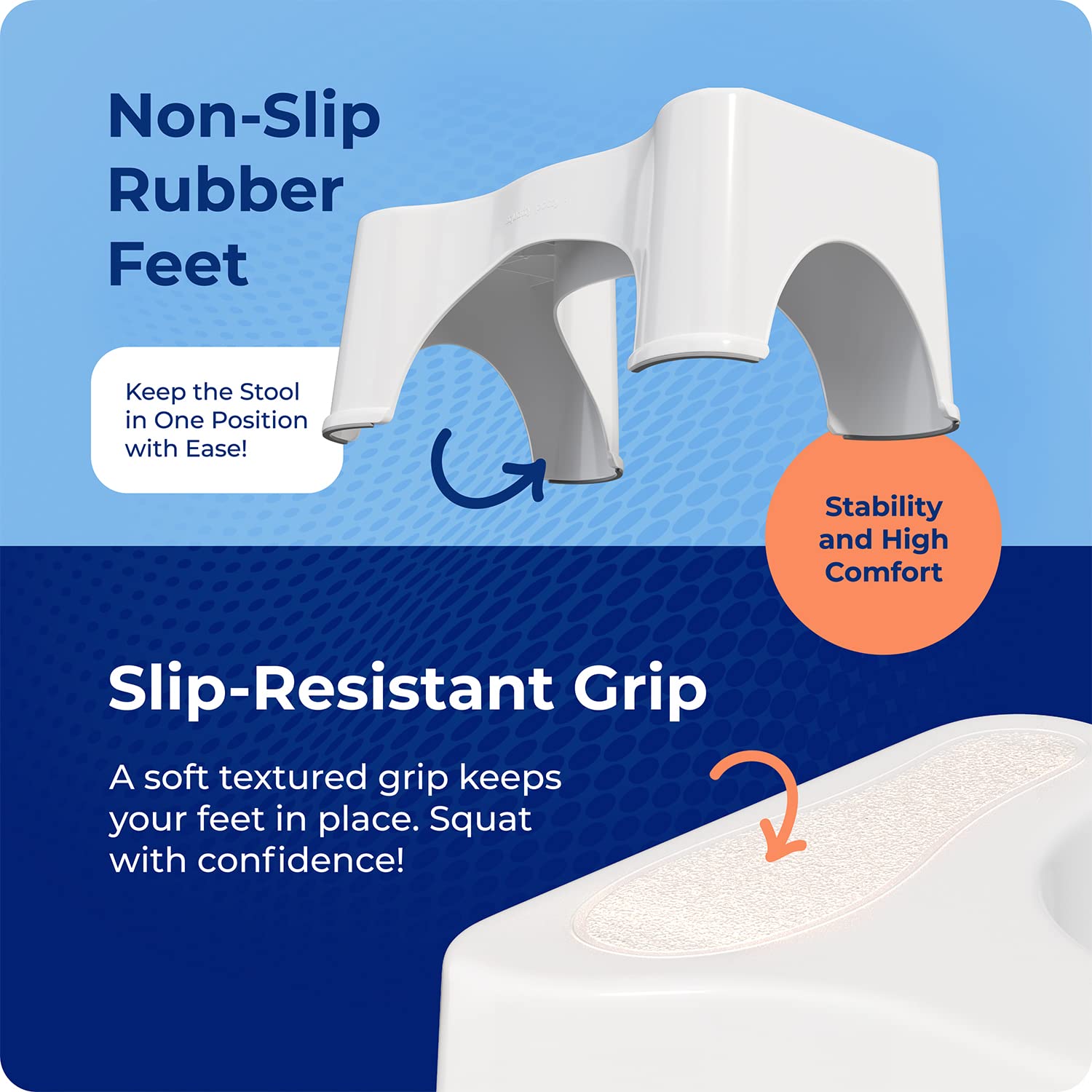 Squatty Potty The Original Bathroom Toilet Stool, White, 9