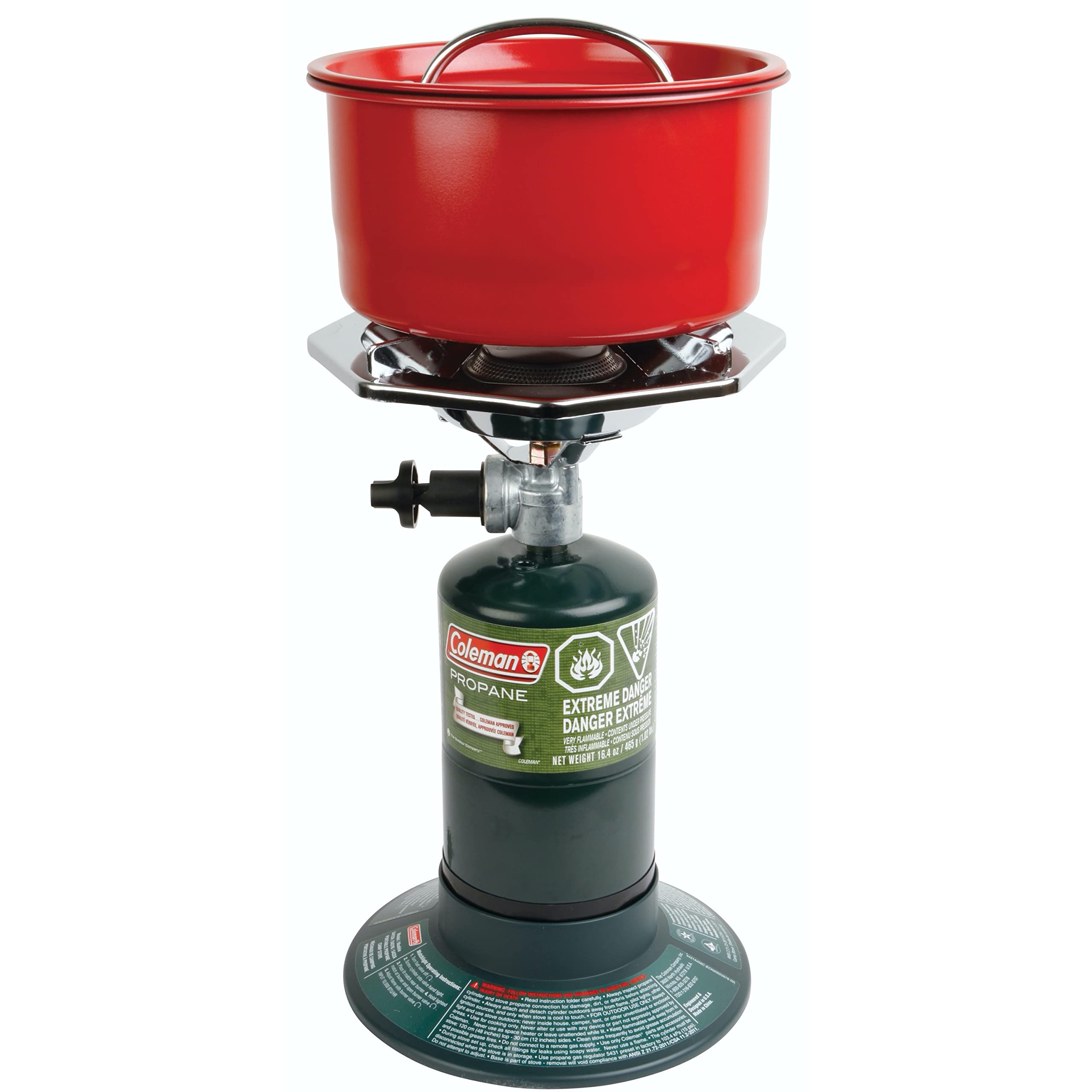 Coleman Bottletop Propane Camping Stove, Portable 1-Burner Adjustable Stove with Wind Baffles, Pressure Regulator, and 10,000 BTUs of Power; Ideal for Camping, Hiking, Backpacking, & More 🍁 All In One Marketplace Canada