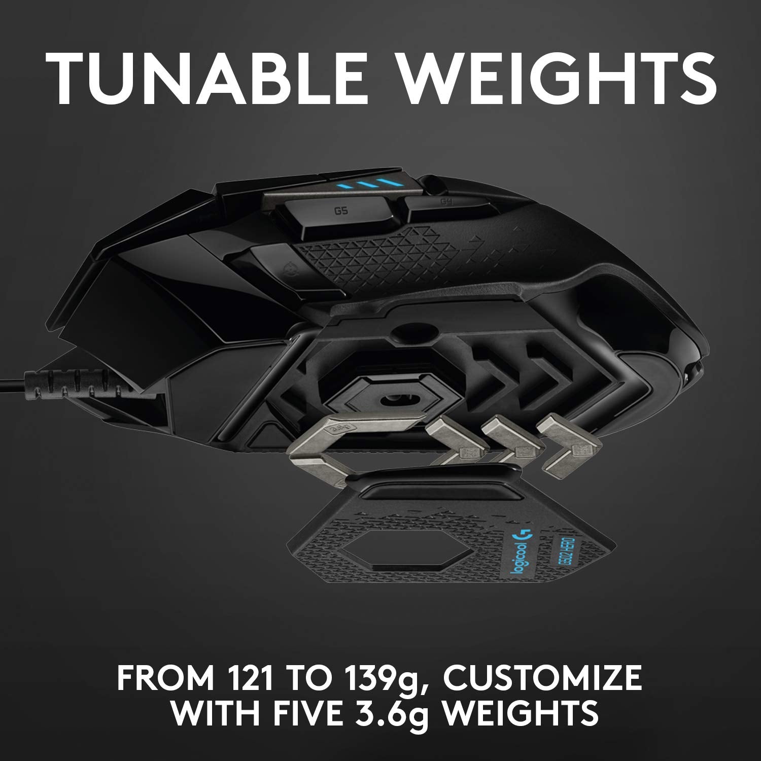 Logitech G502 Hero High Performance Wired Gaming Mouse, Hero 25K Sensor, 25,600 DPI, RGB, Adjustable Weights, 11 Programmable Buttons, On-Board Memory, PC/Mac, Black 🍁 All In One Marketplace Canada