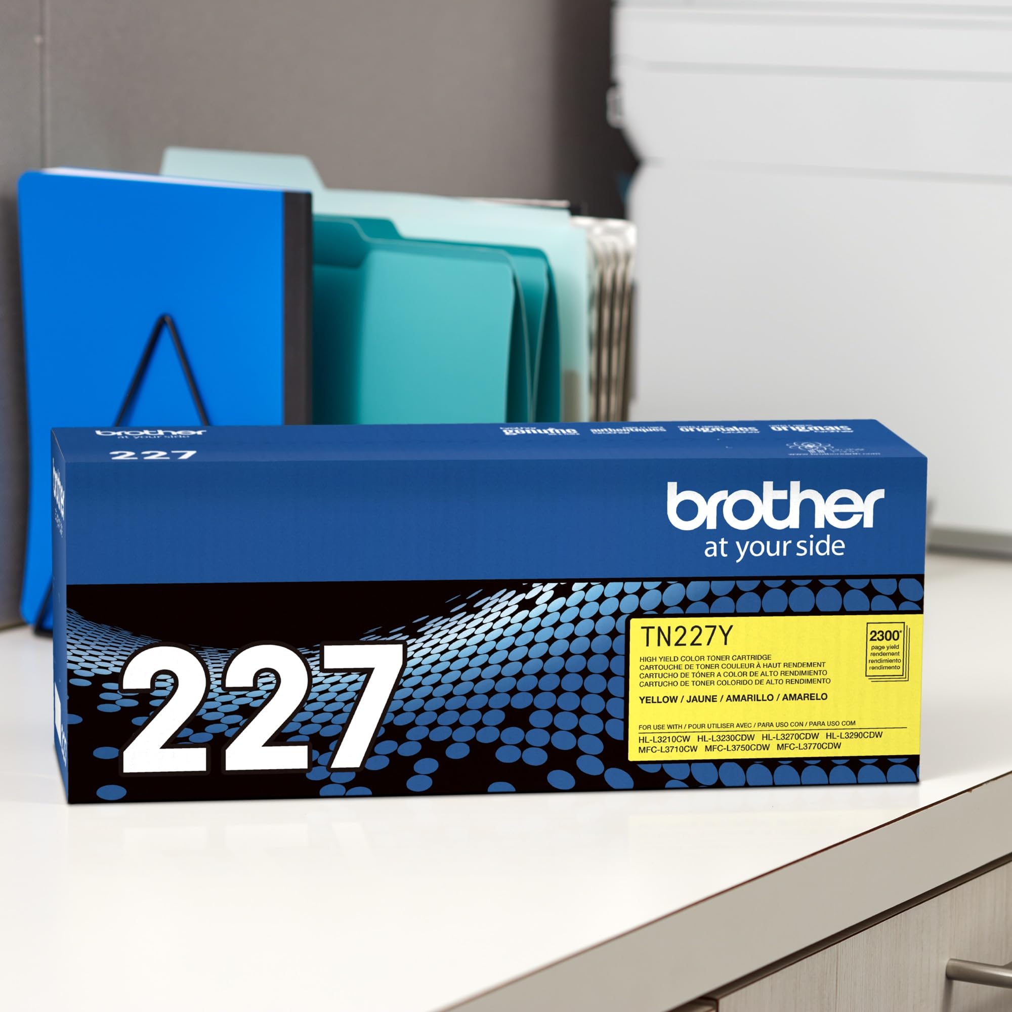 Brother Original TN227Y High-Yield Yellow Toner Cartridge, Higher Yield for Value, Toner Replacement cartridges, Toner for Brother Laser Printers HL-L3210CW, MFC-L3710CW, MFC-L3750CDW, and More 🍁 All In One Marketplace Canada