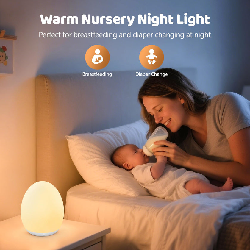 Night Lights for Kids, MediAcous Baby Night Light with 7 Colors Changing & Dimming Function, Rechargeable Kids Night Light with 1 Hour Timer & Touch Control, Up to 100H 🍁 All In One Marketplace Canada