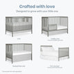 Dream On Me Synergy 5-in-1 Convertible Crib in Cool Grey, Greenguard Gold Certified, BSA Certified, 3 Mattress Height Settings, Classic Nursery Furniture 🍁 All In One Marketplace Canada