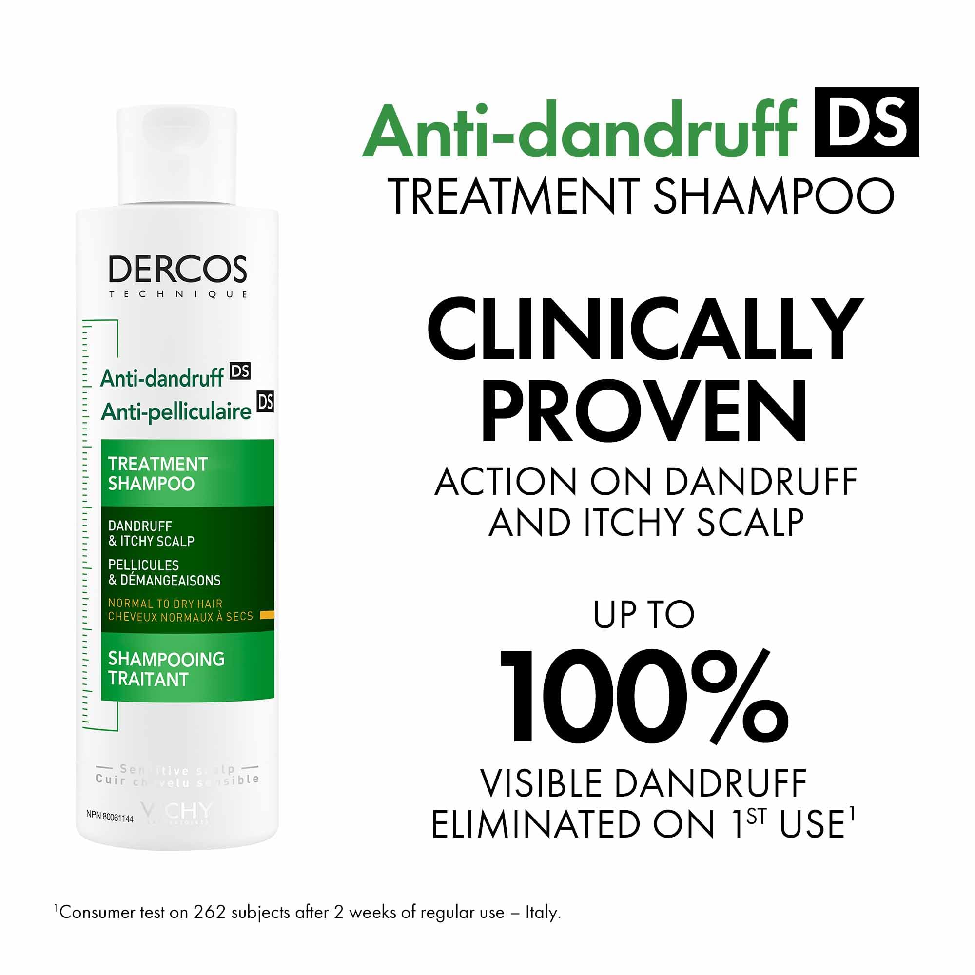 Vichy Dercos Dandruff Shampoo for Dry-Normal Hair, Anti Dandruff Soothing Scalp Care with Selenium DS & Salicylic Acid, Reduces Visible Dandruff Flakes & Improves Scalp Health, 200mL 🍁 All In One Marketplace Canada