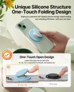 Sinjimoru for MagSafe Phone Grip, Soft Silicone Magnetic Finger Grip for iPhone 17/16/15/14/13, Comfortable One-Touch Holding, M-Tap Tok Black 🍁 All In One Marketplace Canada