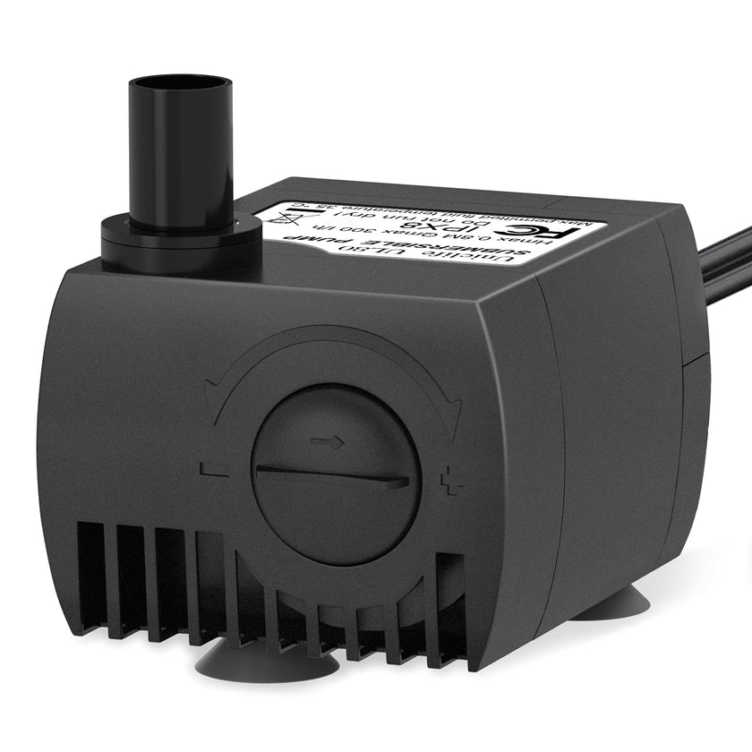 Pawfly Aquarium 80 GPH Submersible Water Pump 4 W Compact Quiet Pump with 2.6 ft. High Lift for Indoor Buckets Fish Tanks and Fountains up to 50 Gallons 🍁 All In One Marketplace Canada