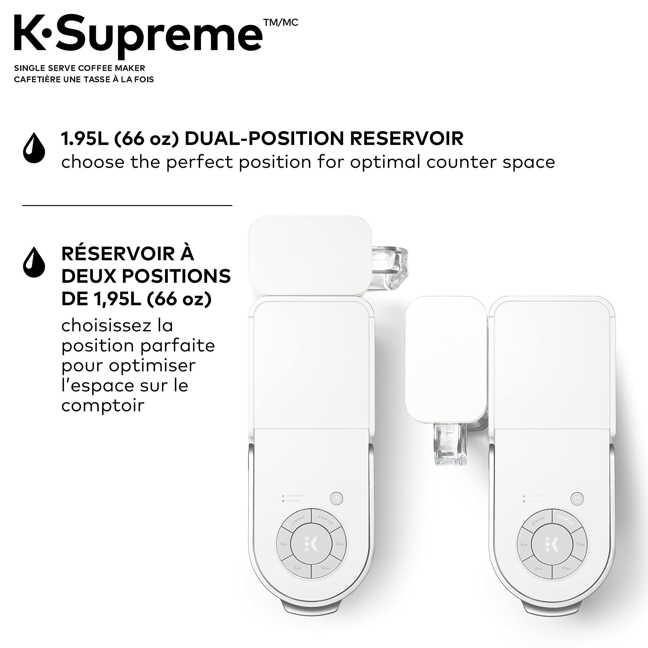 Keurig K-Supreme Single Serve K-Cup Pod Coffee Maker, With MultiStream Technology, White 🍁 All In One Marketplace Canada
