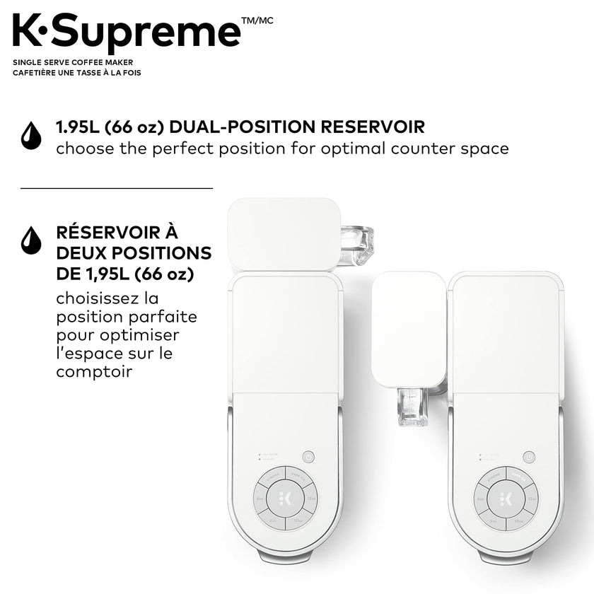 Keurig K-Supreme Single Serve K-Cup Pod Coffee Maker, With MultiStream Technology, White 🍁 All In One Marketplace Canada