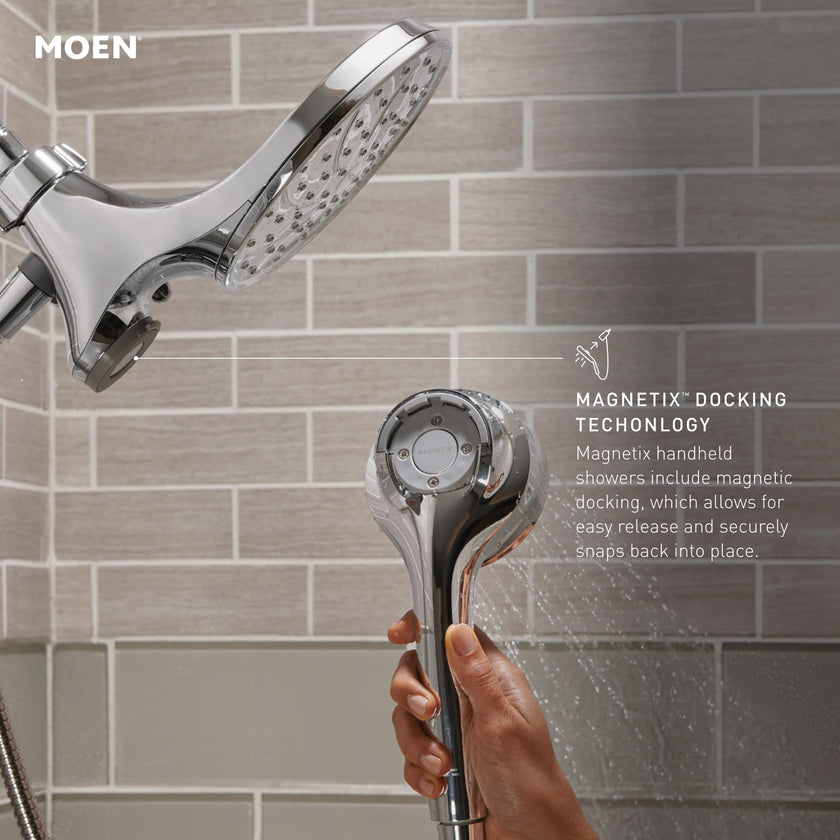 Moen 26009SRN Engage Magnetix Multi-Function Handshower and Rainshower Combo, Spot Resist Brushed Nickel 🍁 All In One Marketplace Canada