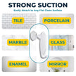 HONEYBULL Fogless Shower Mirror with Suction Mount & Swivel – Anti-Fog Acrylic Bathroom Mirror for Shaving – Built-in Razor Holder, Easy Install, Home Shower Accessory (White) 🍁 All In One Marketplace Canada