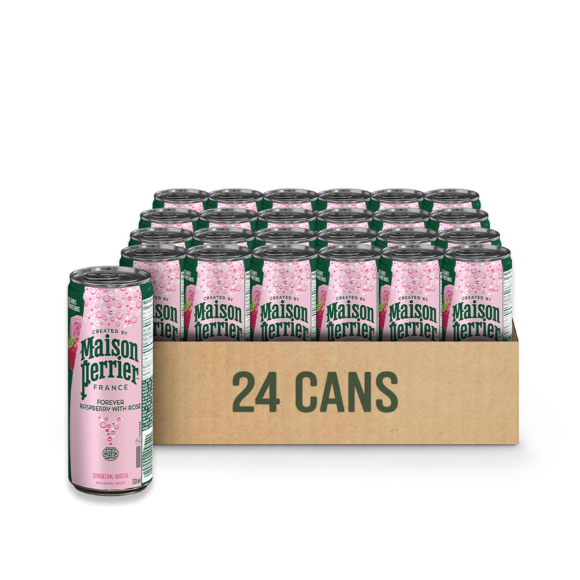 Maison Perrier Forever Raspberry Rose, Sparkling Water Beverage, 24 x 330ml 🍁 All In One Marketplace Canada