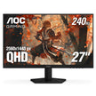 AOC 27 Inch QHD Gaming Monitor 240Hz 0.3ms IPS, 2560x1440, G-Sync Compatible, HDR Ready, DisplayPort 1.4 HDMI 2.0, VESA Mount, 3-Year Zero-Bright-Dot, Q27G41ZE 🍁 All In One Marketplace Canada