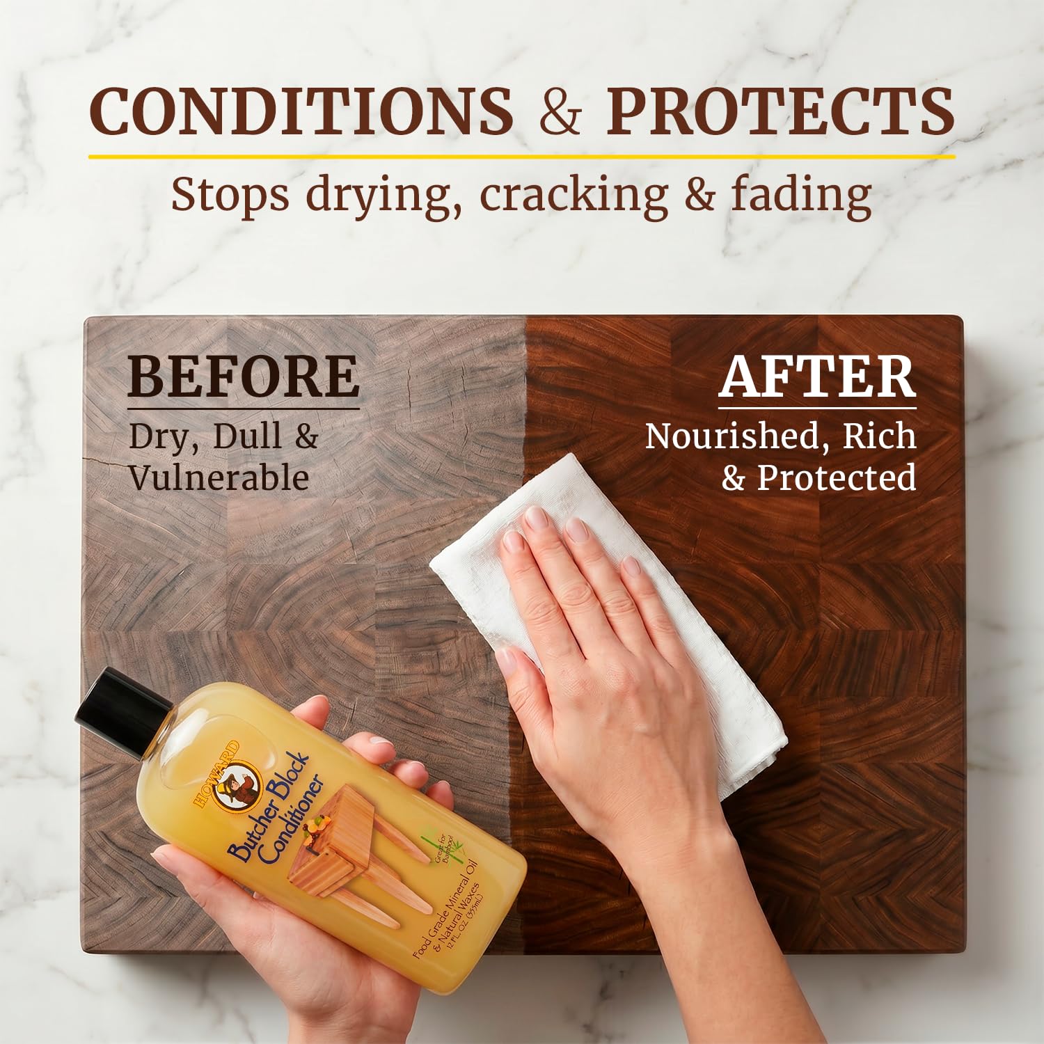 Howard BBC012 Butcher Block Conditioner, 12-Ounce 🍁 All In One Marketplace Canada