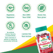 Jamieson Women's Probiotic Gummy with Cranberry and Prebiotics, 60 Gummies. Supports a Healthy Vaginal Flora and Digestive Health, Protects against UTIs. Cranberry Flavoured 🍁 All In One Marketplace Canada