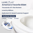 LUXE Bidet NEO 185 - Dual Nozzle, Self-Cleaning, Non-Electric Bidet Attachment for Toilet Seat, Adjustable Water Pressure, Rear & Feminine Wash (Blue) 🍁 All In One Marketplace Canada