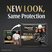 Depend Real Fit Adult Incontinence Underwear for Men, Maximum Absorbency, S/M, Black, 56 Count 🍁 All In One Marketplace Canada
