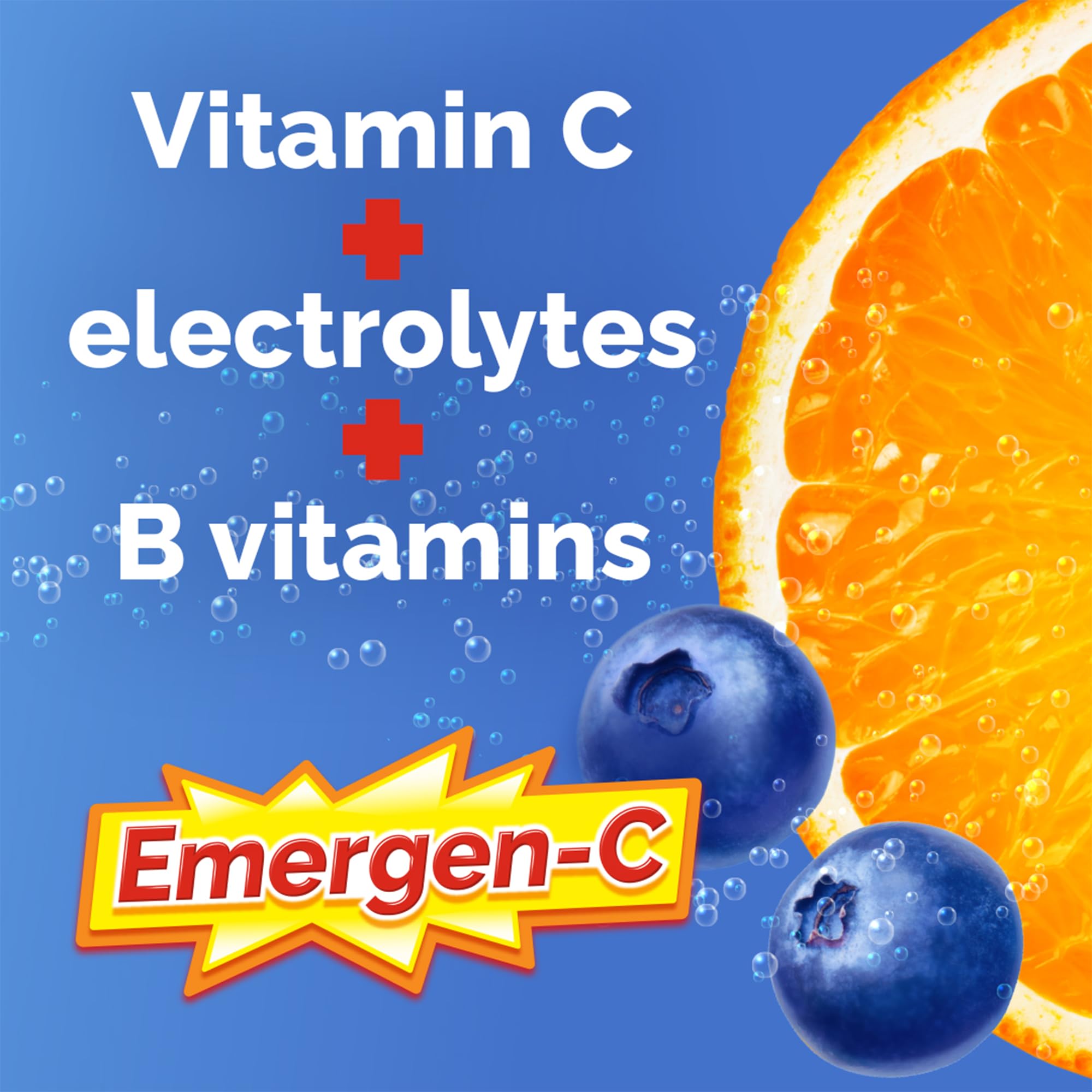 Emergen-C Immune+ 1000mg Vitamin C Powder Supplement, Drink Mix, Immune System Booster, Super Orange, 24 Packets 🍁 All In One Marketplace Canada