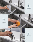 FORIOUS Kitchen Faucets with Pull Down Sprayer, Brushed Nickel, High Arc Single Handle Classic Stainless Steel Sink Faucet 1 or 3 Hole, Suitable for Farmhouse Camper Laundry Rv Bar 🍁 All In One Marketplace Canada