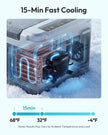 EUHOMY 12 Volt Refrigerator, 12 Quart (10L) Compressor Electric Cooler APP Control, Car Fridge 12/24V DC & 100-240V AC, Car refrigerator -4℉~68℉, Portable Freezer for RV, Camping, Travel 🍁 All In One Marketplace Canada