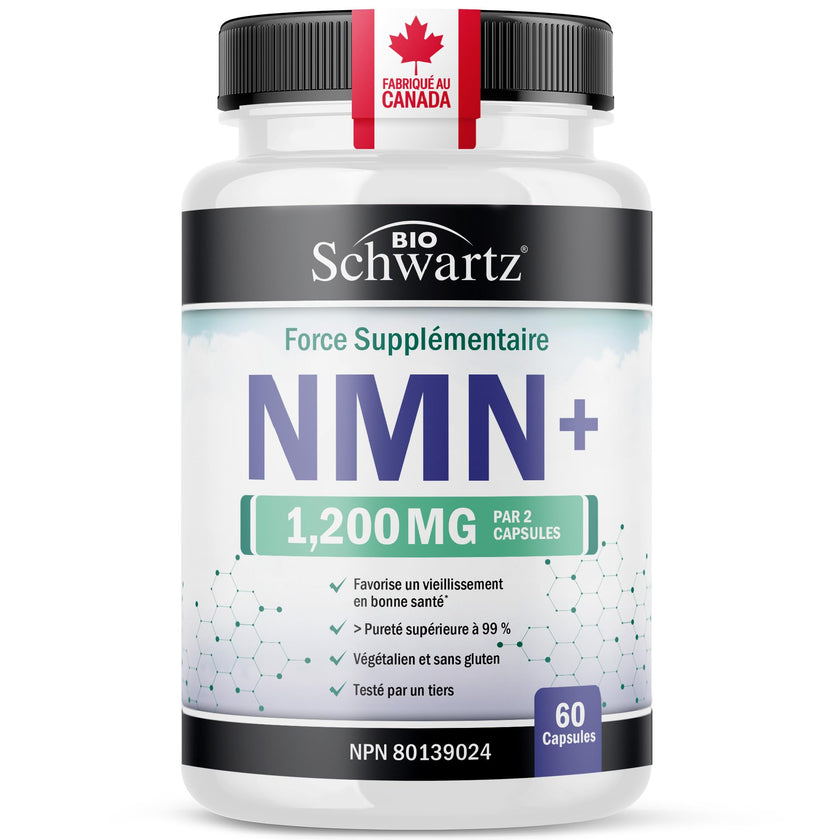 NMN Supplement 1200mg | Extra Strength | NAD+ Precursor for Healthy Aging, Cellular Energy & Longevity Support | 99% Purity | NMN Supplement Canada Made, Third-Party Tested & Vegan | 60 Capsules 🍁 All In One Marketplace Canada