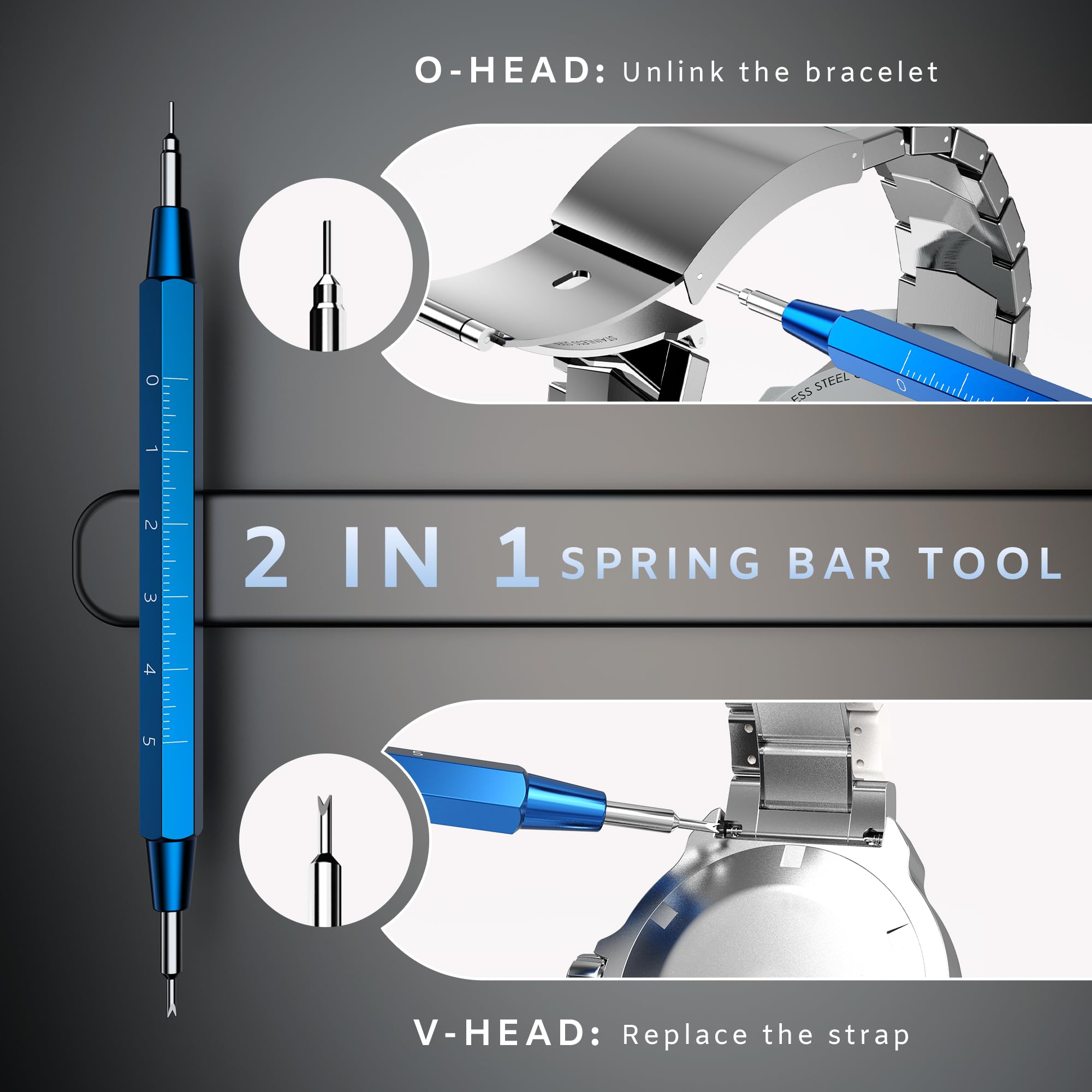 JOREST Watch Repair Tool Kit, Battery Replacement, Strap Adjustment, Bracelet Pin Removal, Band Link Remover, Resizing Tool, Wrench Opening Cover, Case Back Opener, Screwdriver, Spring Bar 🍁 All In One Marketplace Canada
