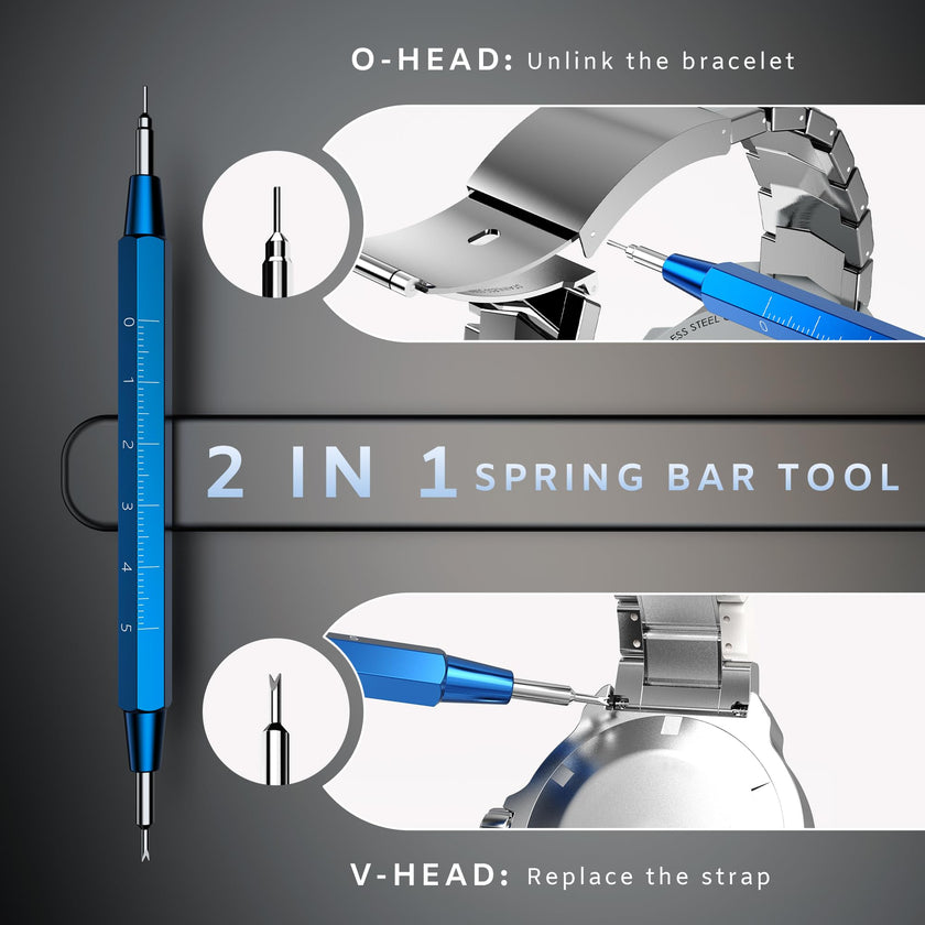 JOREST Watch Repair Tool Kit, Battery Replacement, Strap Adjustment, Bracelet Pin Removal, Band Link Remover, Resizing Tool, Wrench Opening Cover, Case Back Opener, Screwdriver, Spring Bar 🍁 All In One Marketplace Canada