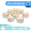 Stonebriar Unscented Tea Light Candles, 6 to 7 Hour Extended Burn Time, Smokeless, White, Bulk Set for Weddings, Events, Home Decor, Emergency Use, 100 Count 🍁 All In One Marketplace Canada