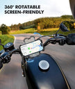 WOCBUY Bike Phone Mount, Upgrade [1s Lock][Secure Protection] Motorcycle Phone Mount, [360° Rotatable] Phone Holder for Bike Handlebar Compatible with iPhone/Samsung 4.7-6.8