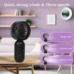 Ackdine Mini Portable Fan - Handheld Fan, 3 Pack USB Rechargeable Personal Fan, Battery Operated Lightweight Small Makeup/Pocket Fan with 3 Speeds For Stylish Girl Boys Women Men Office Outdoor Travel 🍁 All In One Marketplace Canada